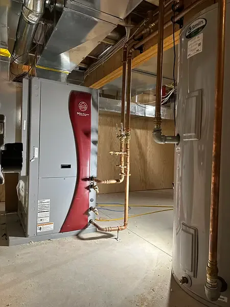 Geothermal system equipment installed by Burt’s Breeze