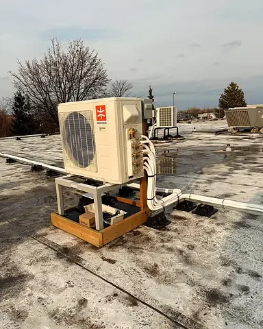 Mini-split heat pump installation completed by Burt’s Breeze at an Ontario home