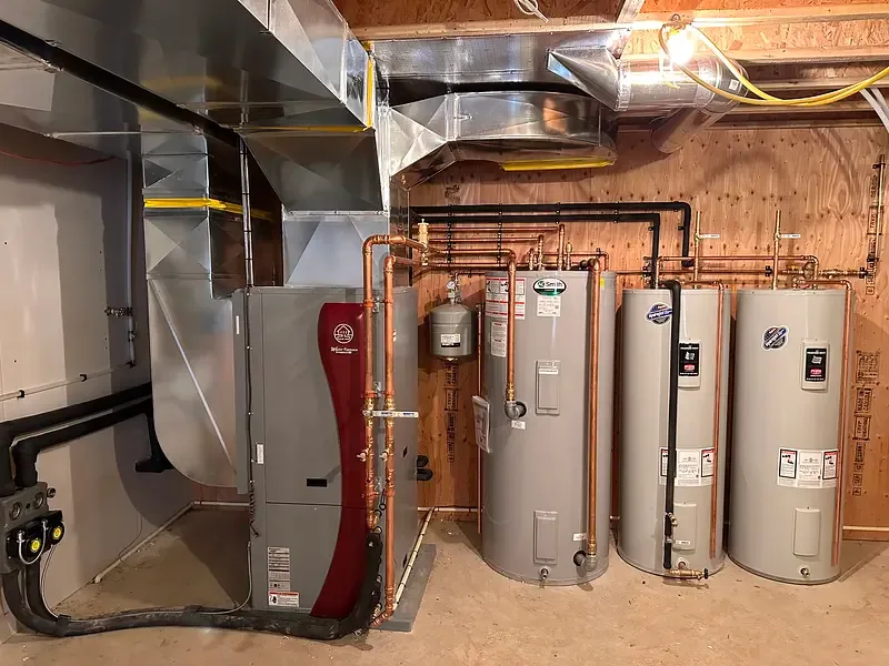 Hot water tank installation completed by Burt’s Breeze